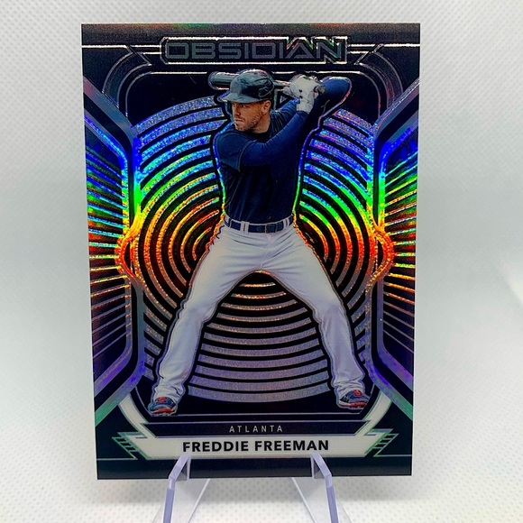 Freddie Freeman 2021 Obsidian Holo Los Angeles Dodgers Atlanta Braves All-Star - Picture 1 of 6